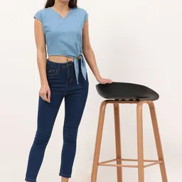 URBAN POCHEWomen Sleeveless  Crop Top-image-0