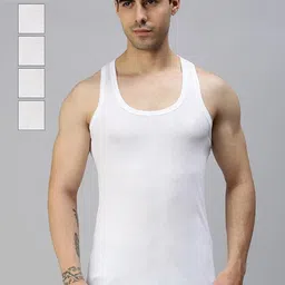 CAVENDERS Pack of 3 Cotton Innerwear Vests-picture-27