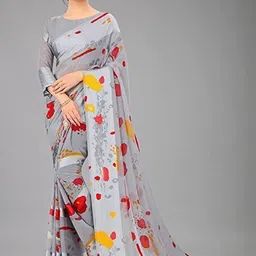 GHAN SALS Poly Georgette Saree-image-43