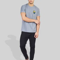 Greylongg Men Printed Applique T-shirt image 4