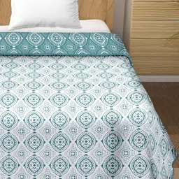 Anadhika Blue Floral AC Room Single Bed Dohar-picture-30