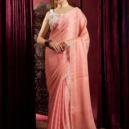Mitera Embroidered Poly Chiffon Saree-picture-15