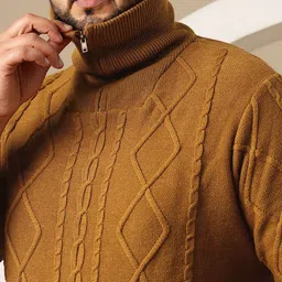 Sztori Plus Size Acrylic Self-Design Pullover image 2