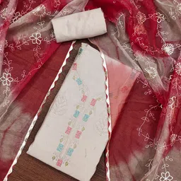 NEGRONI Embroidered Beads and Stones Unstitched Dress Material-image-46