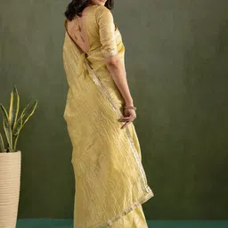 all about you Embroidered Pure Chiffon Saree image 5