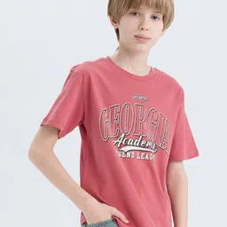 DeFacto Boys Typography Printed T-shirt image 4