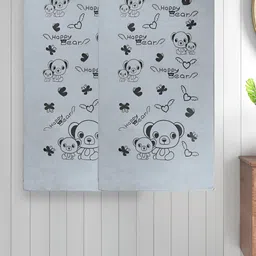 Myntra Elegant Homes Grey 2 Printed Cotton 300 GSM Bath Towel-image-62