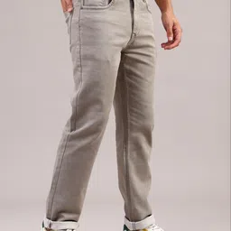 LIMEROAD Men Regular Fit Mid-Rise Stretchable Jeans image 3