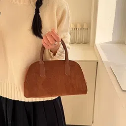 StyleCast Women Solid Structured Handheld Bag image 3