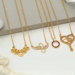 Anouk Brass Gold-Plated Necklace and Chains-picture-28