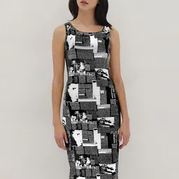 TOOCHKI Women Printed Bodycon Midi Dress-picture-13