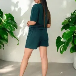 My Swag Relaxed Fit Typography Printed Round Neck T- Shirt With Shorts image 3