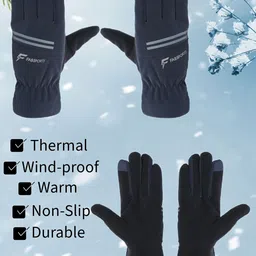 FabSeasons Unisex Patterned Acrylic Winter Gloves-picture-40