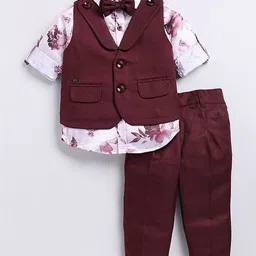 MEROPE Boys Printed Shirt with Trousers image 4