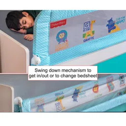 Fisher Price by Tiffany Playtime Bed Rail Guard 1.5m - Blue image 5