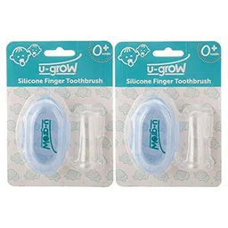U-grow Finger Brush with Case Pack of 2 - White image 5