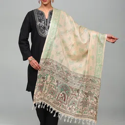 Exotic India Ethnic Motifs Printed Viscose Rayon Dupatta-image-80