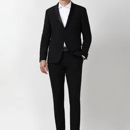 Peter England Elite Slim-Fit Single-Breasted Formal Two Piece Suit-picture-29