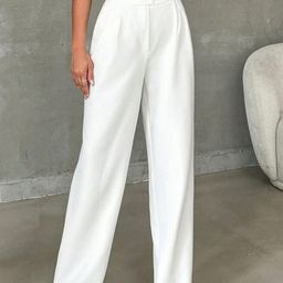 Next One Women Smart Loose Fit High-Rise Easy Wash Pleated Trousers-picture-32