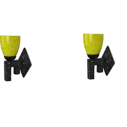 SOMIL Yellow Glass Cylinder Printed Wall Lamps-picture-49