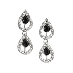 Sangria Silver-Plated AD-Studded Jewellery Set image 3