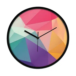 RANDOM Black & Purple Printed Contemporary Wall Clock-picture-21