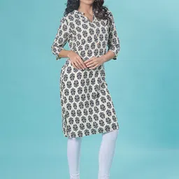 V-Mart Women Paisley Printed Band Collar Kurta-picture-22