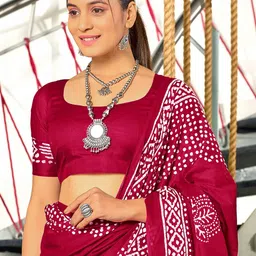 KALINI Batik Block Print Saree image 2