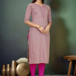 Anouk Rustic Women Striped Kurta image 5