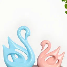 INTERNATIONAL GIFT Animal Showpiece Black Set Of 2 Swan Birds Figurine Showpiece-image-8