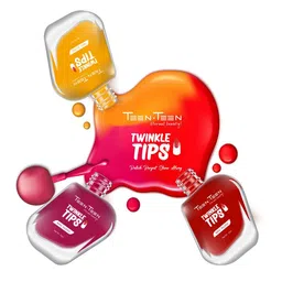 TEEN TEEN COSMETICS Set Of 2 Twinkle Tips Nail Gloss - 10 ml - Shade 36 With Remover Pads image 2