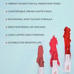 Just Herbs Creamy Matte Mini Lipstick - 02 Peachy Pink  1.8gm image 4