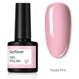 Gelfavor Hybrid UV & LED Odorless Long-Lasting Gel Nail Polish 8 ml - Nude Pink G051-image-18