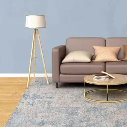 neu looms Blue Abstract Viscose 6 x 9 Feet Hand Woven Carpet-picture-40