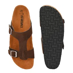 AfroJack Women Slip-On Open Toe Flats with Buckles image 2