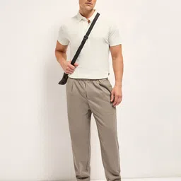 THE BEAR HOUSE Men Solid Slim Fit Polo Collar T-shirt image 3