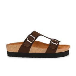 AfroJack Women Slip-On Open Toe Flats with Buckles image 4