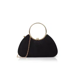 Lavie Signature Adore Handle Clutch with Detachable Chain -Black (S) image 1