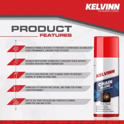 KELVINN Chain Klene Spray Aerosol-Based Cleaner And Protective Lubricant 500 ml image 3
