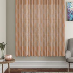 HOSTA HOMES Brown Set of 4 Floral Window Curtain-picture-9