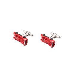 The Tie Hub Red Rhodium-Plated Quirky Cufflinks-picture-9
