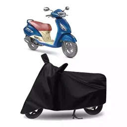 Auto Pearl Bike Cover for TVS Jupiter Grande (Black)-picture-40