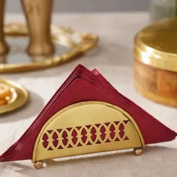 Jaypore Antique Gold Iron Napkin Holder-image-28