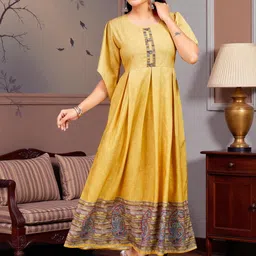 MORDEN MUSE Women Floral Printed Anarkali Kurta-picture-13