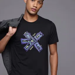 HRX by Hrithik Roshan Lifestyle Brand Logo Print T-shirt-picture-24