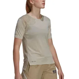 adidas Beige Printed Sports T-Shirt-image-63