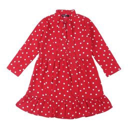 Style Quotient Girls Red & White Printed Shirt Dress-picture-22