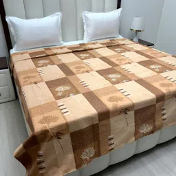 Pure Decor Brown & White Printed Pure Cotton 260 TC King SizeDuvetCover-picture-16