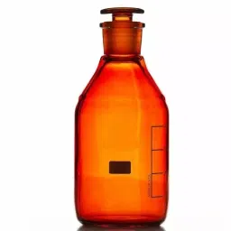 ABGIL ABG773 Borosilicate Glass Bottle Reagent Narrow Mouth with Interchangeable Stopper Capacity - 1000ml image 1