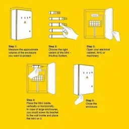 Ceasefire Mini Automatic Fire Extinguisher 68°C Intutive Stored Pressure 400 g Fluorketone (FK-5-1-12) Red, CF-001345B image 3